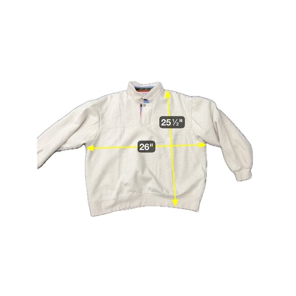 Orvis Snap Quarter Zip Pullover Sweatshirt Oatmeal Heather Sz XXL Relaxed Staple - Picture 7 of 10